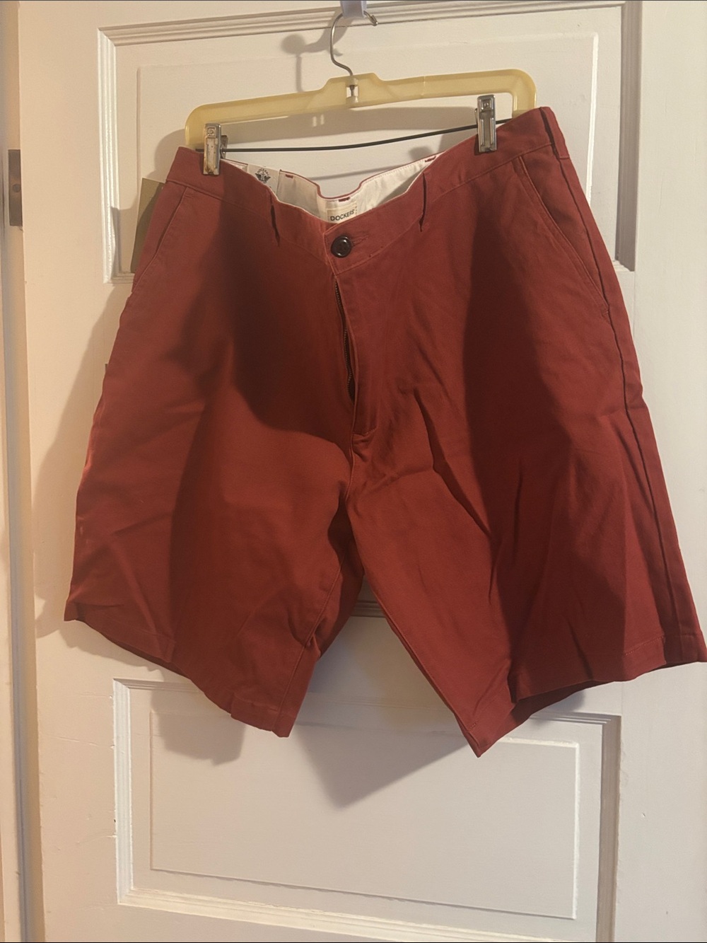 Men's Rust Red Casual Shorts